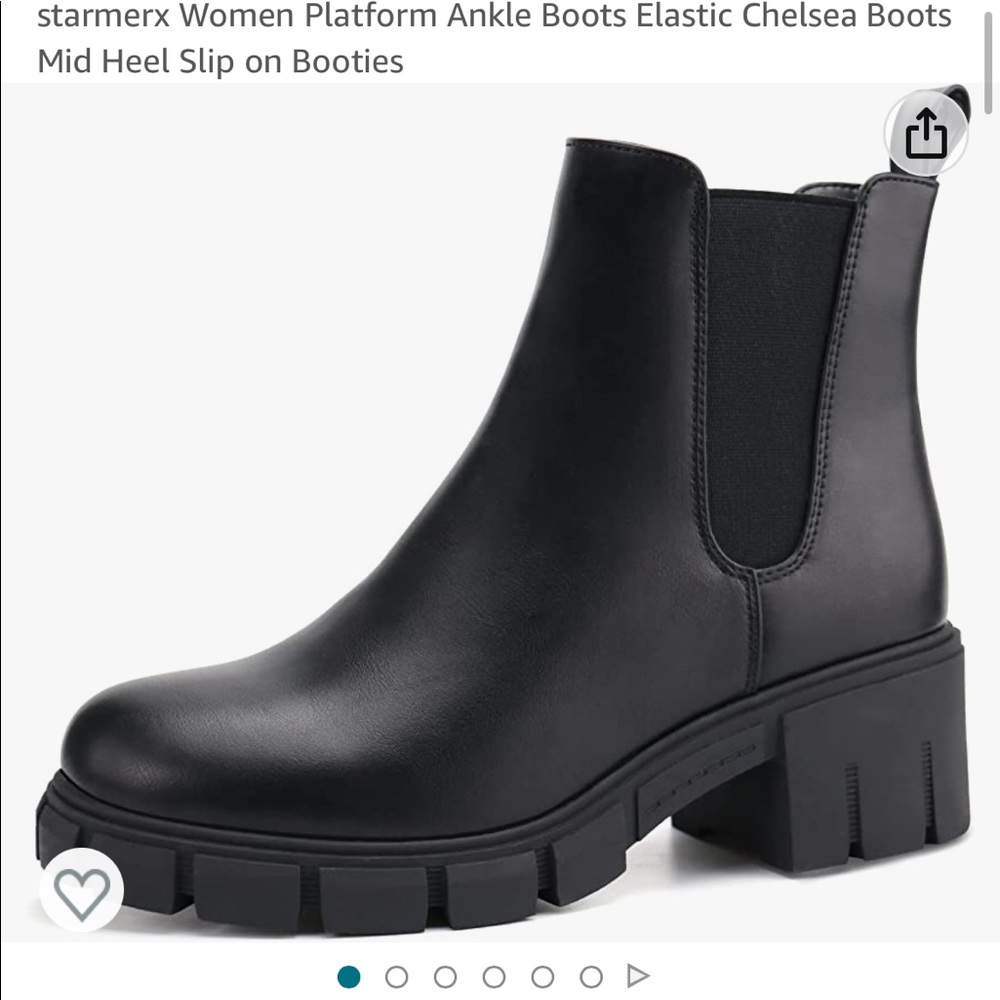 Black Platform Ankle Boots